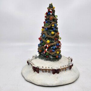 Vintage Hawthorne Village Christmas Tree 6.25 in 2001 SEE DESCRIPTION